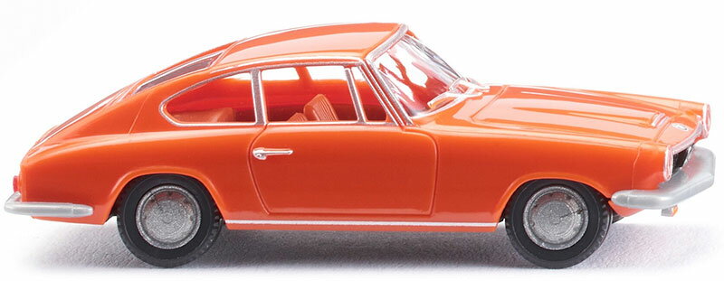 1967-68 BMW 1600 GT クーペ オレンジ ミニカー / WIKING 1/87