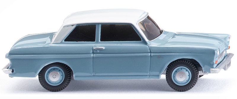 1962-66 Ford Taunus 12M パステルブルー ホワイトトップ ミニカー / WIKING 1/87