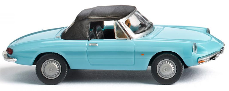 Alfa Spider ライトブルー ミニカー / WIKING 1/87