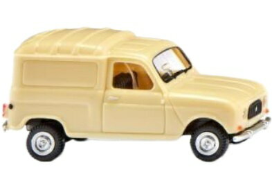 Renault R4 アイボリー パネルバン / Wiking 1/87 ミニカー 模型