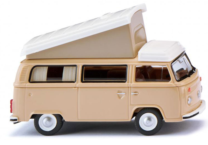 1972-79 Volkswagen タイプ2 キャンピングカー ベージュ ミニカー / WIKING 1/87