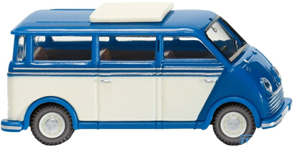DKW Schnelllaster Bus ブルー / Wiking 1/87 ミニカー 模型