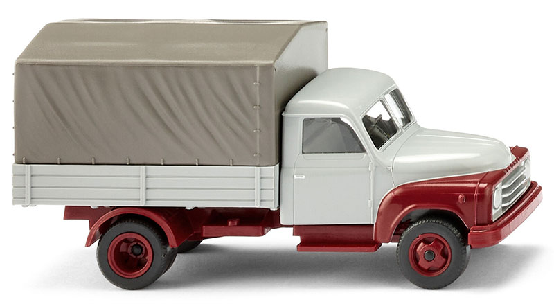 Hanomag L 28 フラットベッドトラック グレー ミニカー / WIKING 1/87