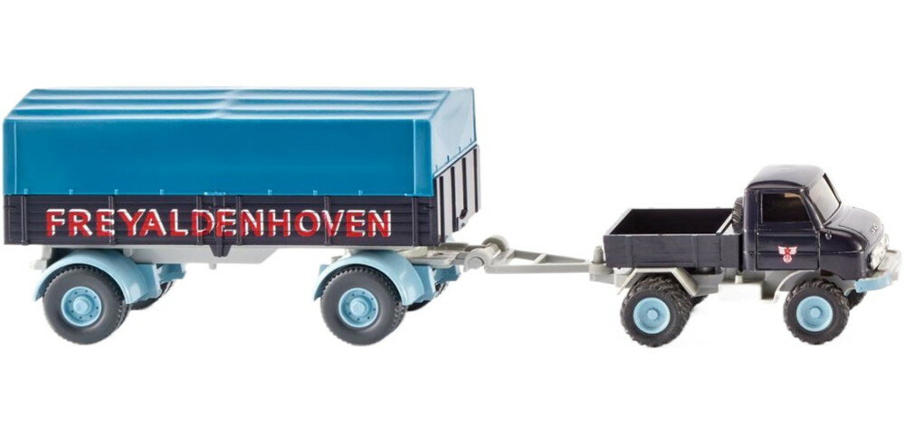 Freyaldenhoven Unimog U 411 トレーラー / Wiking 1/87 ミニカー 模型