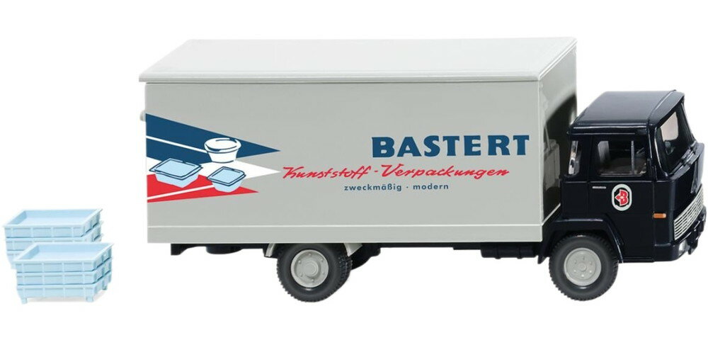 Bastert Magirus 100 D 7 Koffer Lkw / Wiking 1/87 ミニカー 模型