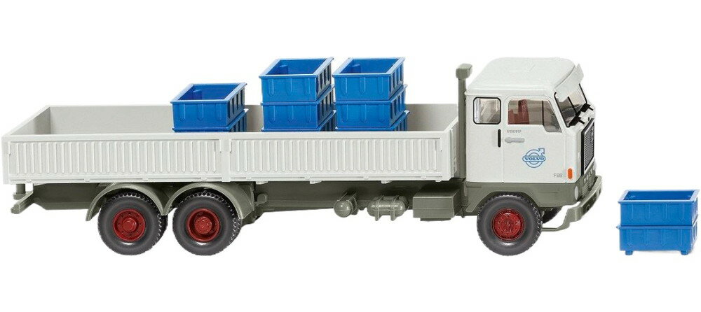 Volvo Volvo F88 スチール フラットベッド トラック / Wiking 1/87 ミニカー 模型