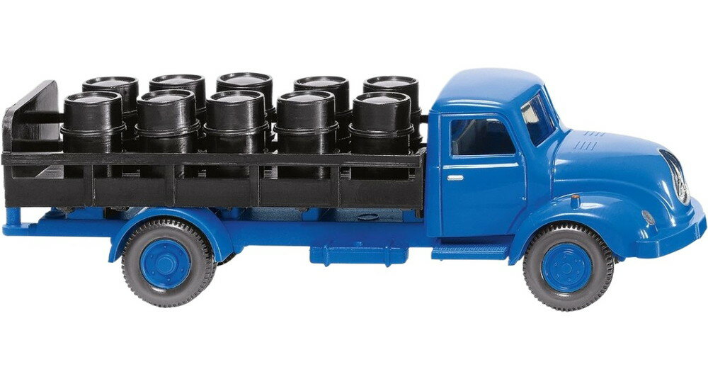 Schloven Chemie Magirus S 3500 フラットベッド トラック / Wiking 1/87 ミニカー 模型