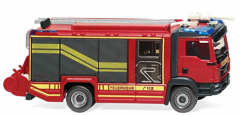 消防隊 MAN TGM Euro 6 Rosenbauer AT LF 消防車 トラック / WIKING 1/87 建設機械模型 工事車両