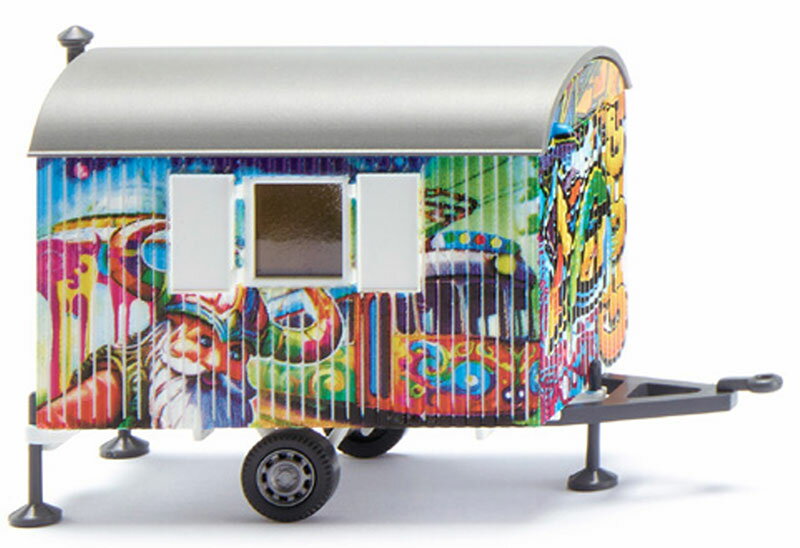 1967-85 サイトトレーラー グラフィティデコ ミニカー / WIKING 1/87