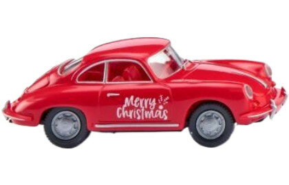 Porsche 356 クリスマスモデル / Wiking 1/87 建設機械模型 工事車両
