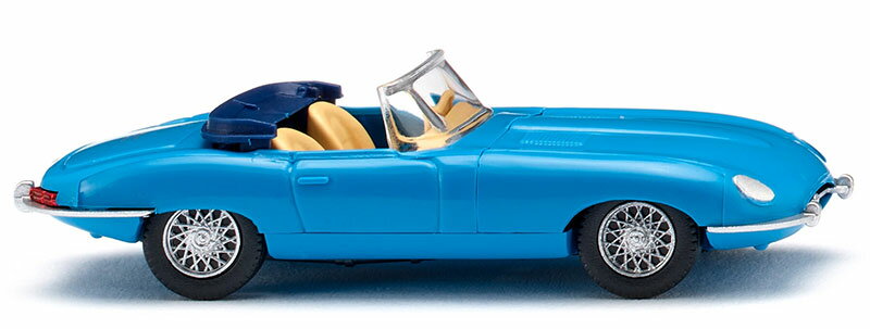 Jaguar E-Type ロードスター ブルー ミニカー / WIKING 1/87