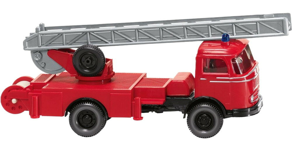 消防車 Mercedes Benz ターンテーブルはしご車 / Wiking 1/87 ミニカー 模型