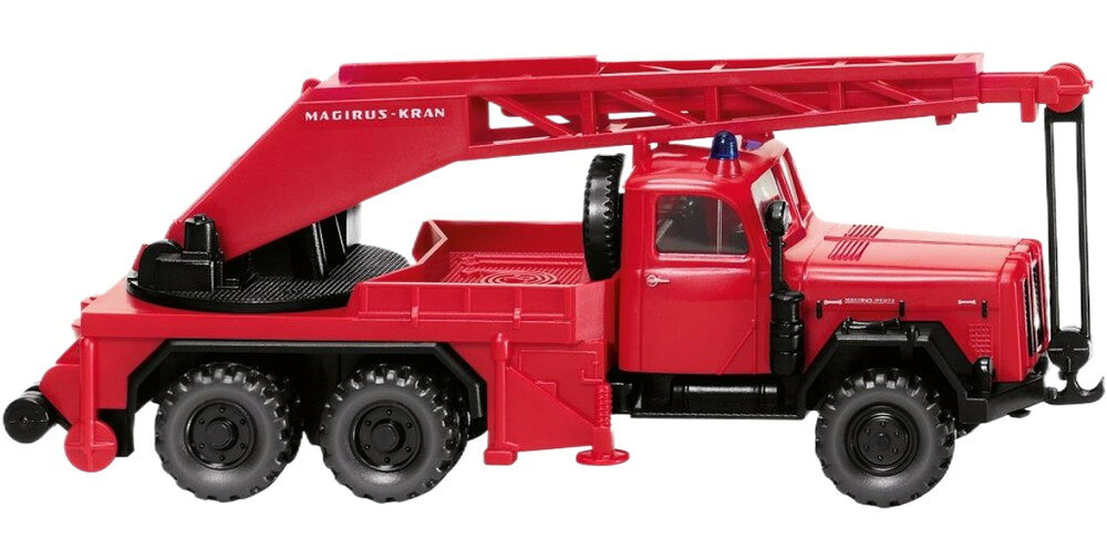 消防車 Magirus Uranus クレーントラック KW 15 / Wiking 1/87 ミニカー 模型