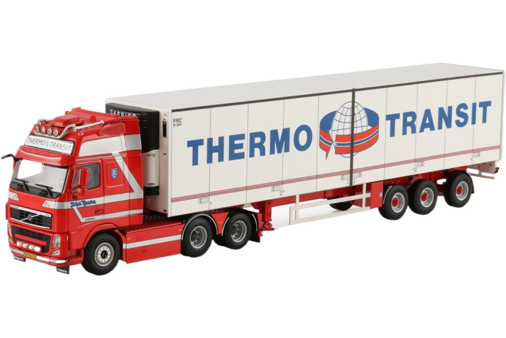 Johs Hansen Volvo FH3 Globetrotter XL リーファートレーラー トレーラー / WSI 1/50 建設機械模型 工事車両