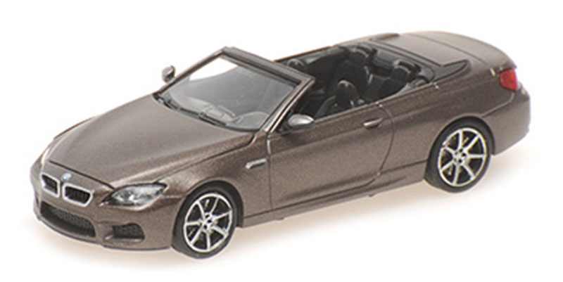BMW M6 カブリオレ 2015 グレー オープンカー 模型 ダイキャスト モデル / MINICHAMPS 1/87 ミニカー 模型