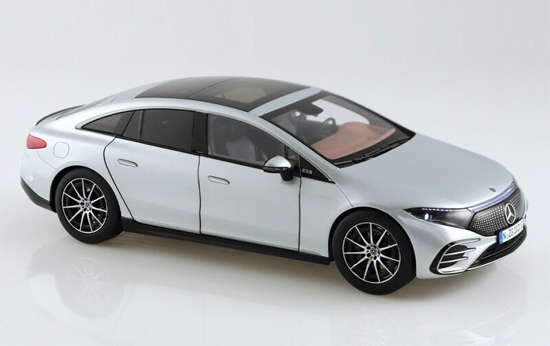 Mercedes Benz - Mercedes-Benzメルセデスベンツ EQS V297 シルバー 電気自動車 セダン 模型 / NZG 1/18 ミニカー 模型
