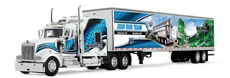 Rakuten - Kenworthケンワース W900L トレーラー Walinga トラック 働く車 模型 / DCP 1/64 ミニカー 模型