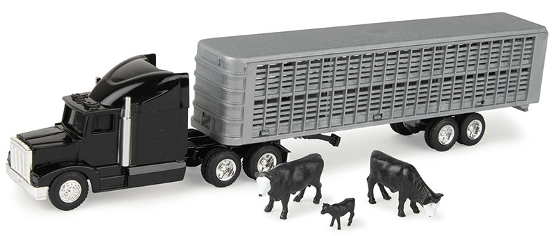 John Deereジョンディア 家畜トレーラー フィギュア付 農業機械 模型 / ERTL 1/64 農機