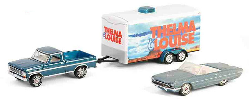 Fordフォード サンダーバード 1966 F-250 トレーラー テルマ&ルイーズ 劇中車 模型 / Greenlight 1/64 ミニカー 模型