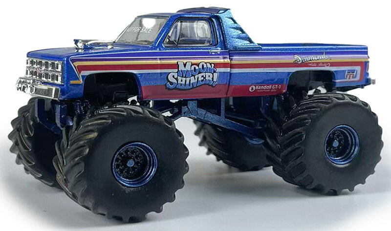 Rakuten - GMC シエラ 2500 モンスタートラック Moonshiner! 1982 改造車 模型 / Greenlight 1/64 ミニカー 模型