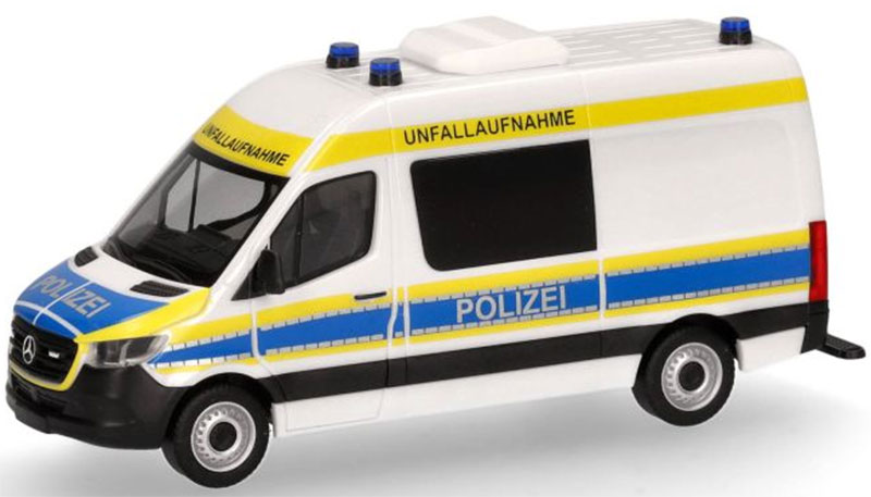 Hot Wheels - Mercedes-Benzメルセデスベンツ 事故調査車 警察車両 パトカー 働く車 模型 モデル / Herpa 1/87 ミニカー 模型