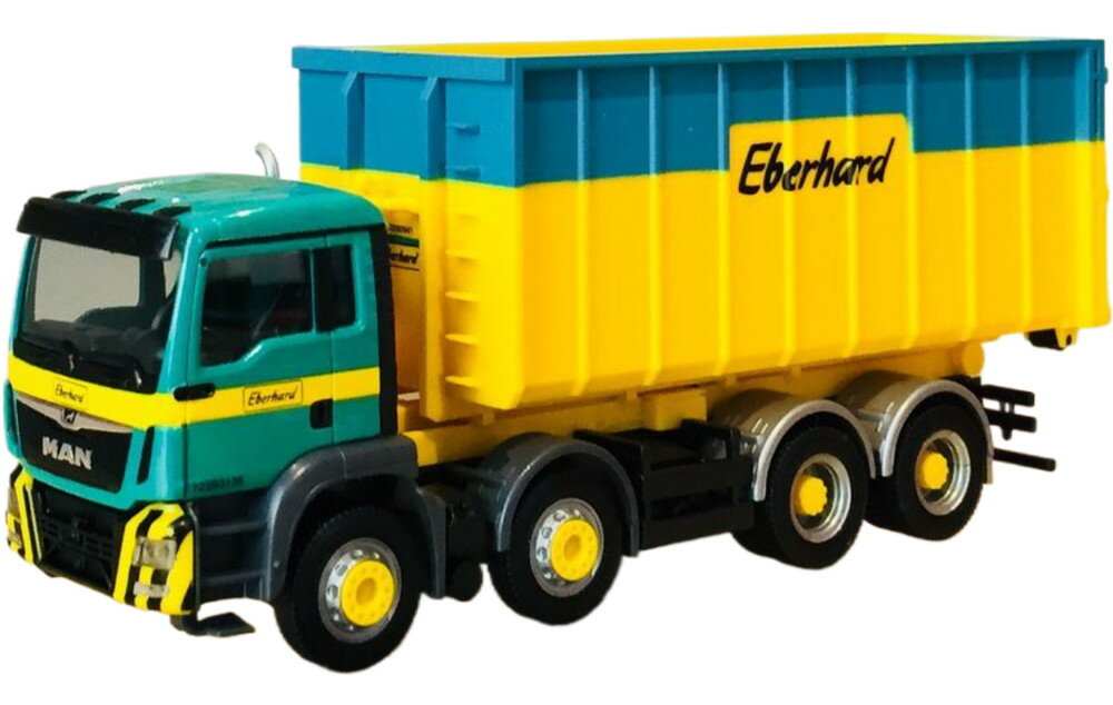 Eberhard MAN TGS M Euro 6c ロールオフトラフトラック / Herpa 1/87 ミニカー 模型