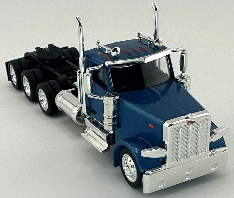 Peterbiltピータービルト 589 3軸 デイキャブ ブルーメタリック トラック 模型 / HO LOGISTICS 1/87 ミニカー 模型
