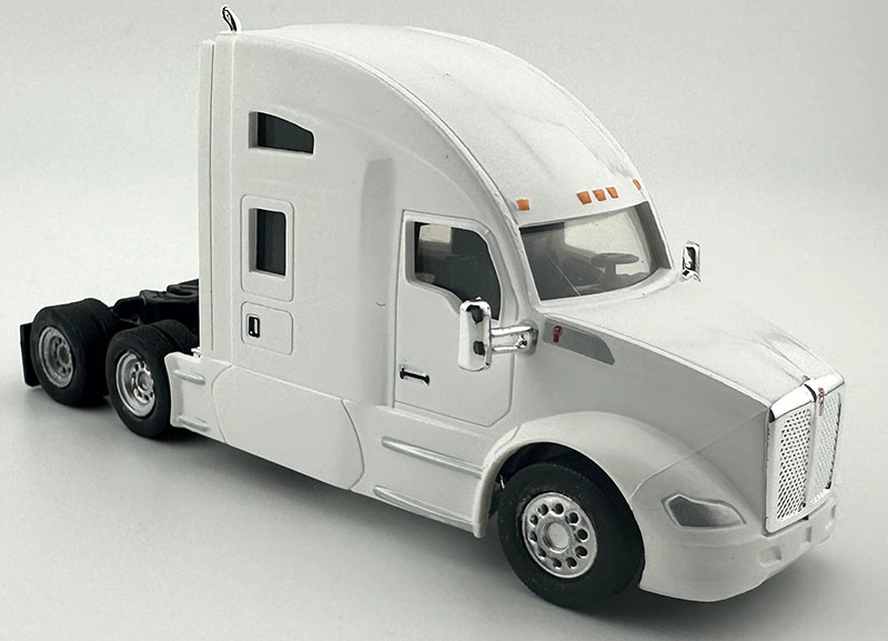 Kenworthケンワース T680 スリーパーキャブ ホワイト トラック 働く車 模型 モデル / HO LOGISTICS 1/87 ミニカー 模型