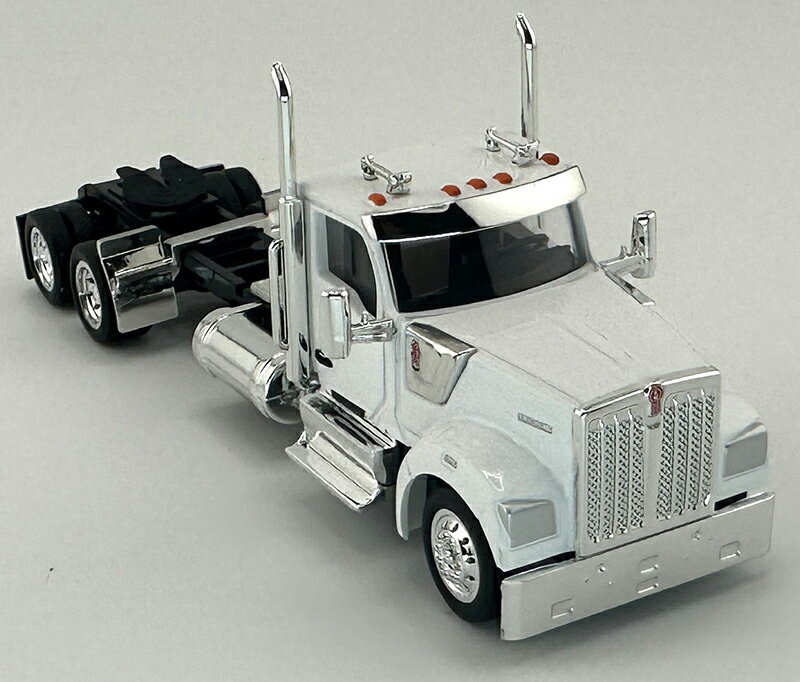 Kenworthケンワース W990 2軸キャブ ホワイト トラック 働く車 模型 モデル / HO LOGISTICS 1/87 ミニカー 模型