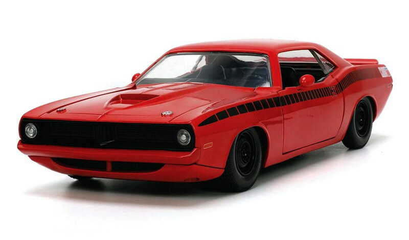 Rakuten - Plymouthプリムス Barracudaバラクーダ 1973 レッド マッスルカー 模型 モデル / JADA 1/24 ミニカー 模型
