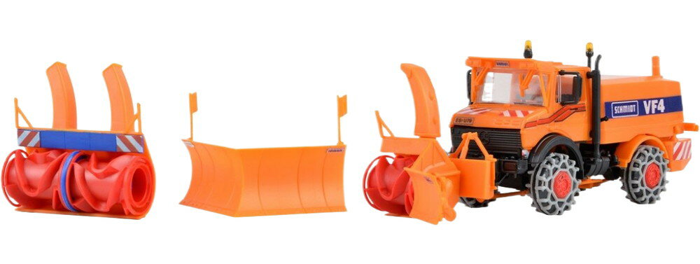 Unimog 除雪車 冬季サービス機器付き / Kibri 1/87 ミニカー 模型