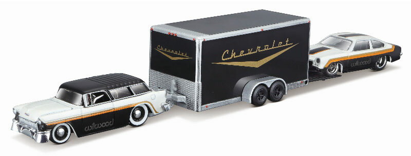 Rakuten - Chevroletシボレー ノマド 1955 トレーラー & Vega 1971 セット 模型 / MAISTO 1/64 ミニカー 模型