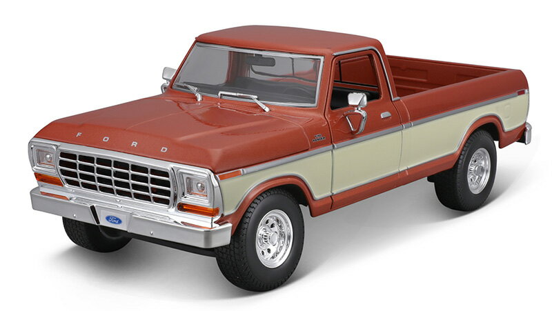 Hot Wheels - Fordフォード F-150 ピックアップ 1979 ブラウン トラック 模型 モデル / MAISTO 1/18 ミニカー 模型