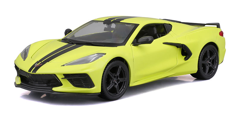 Chevroletシボレー Corvetteコルベット スティングレイ 2020 イエロー 模型 / MAISTO 1/24 ミニカー 模型
