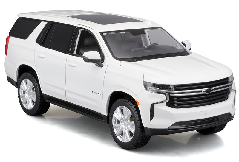 IMPREZA - Chevroletシボレー Tahoeタホ 2021 ホワイト SUV 模型 ダイキャスト モデル / MAISTO 1/24 ミニカー 模型