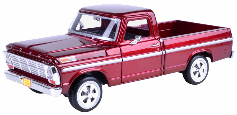 Fordフォード F-100 ピックアップ 1969 レッド トラック 模型 モデル / Motor Max 1/24 ミニカー 模型