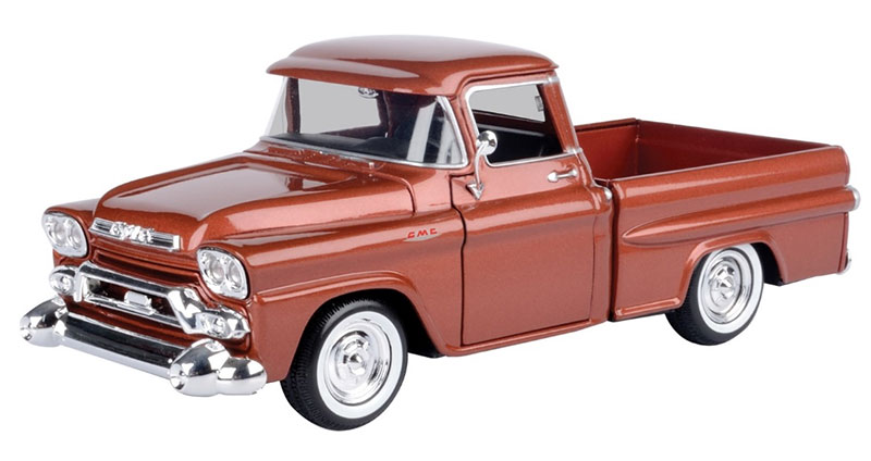 GMC 100 ワイドサイド ピックアップ 1958 ブラウン 働く車 トラック 模型 モデル / Motor Max 1/24 ミニカー 模型