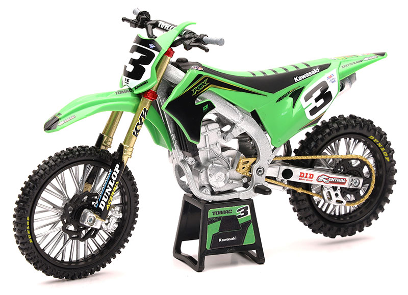 IMPREZA - Kawasakiカワサキ KX450F 2019 エリ・トマック レーシング モトクロス バイク 模型 / NEW-RAY 1/12 ミニカー 模型