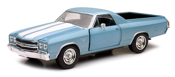 乐天商城 - Chevroletシボレー El Caminoエルカミーノ SS 1970 ライトブルー 模型 モデル / NEW-RAY 1/25 ミニカー 模型