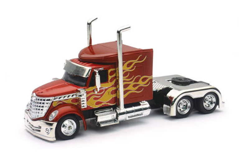 Hot Wheels - Internationalインターナショナル ロンスター レッド/イエローフレイム 模型 / NEW-RAY 1/43 ミニカー 模型