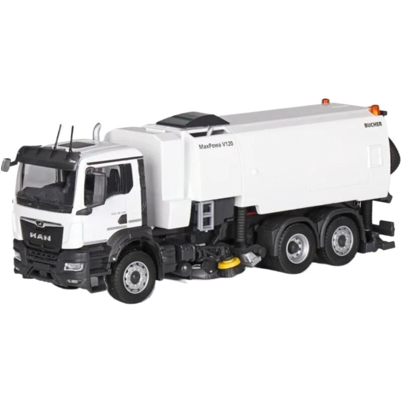 Hot Wheels - Bucherブッハー Municipal MAN TGS NN MaxPowa V120 Sweeper清掃車 トラック 模型 /Conrad 1/50