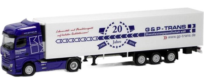 Rakuten - G&P - Trans Mercedes Benzメルセデスベンツ Actros BigSpace reefer semitrailer冷蔵セミトレーラー トラック 模型 /Herpa 1/87