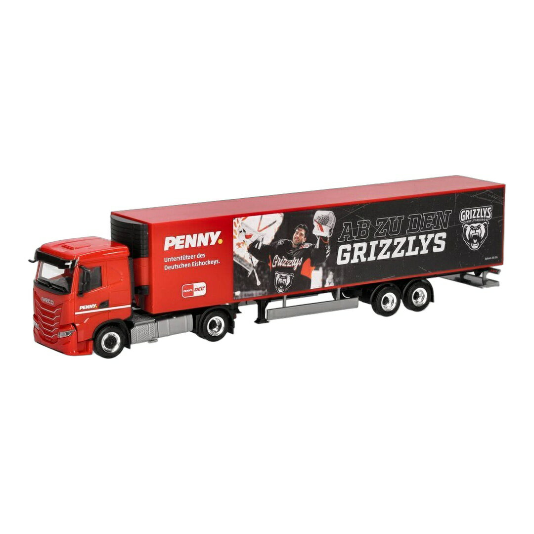 PENNY DEL / Grizzlys Wolfsburg Iveco S-Way reefer semitrailer 962131