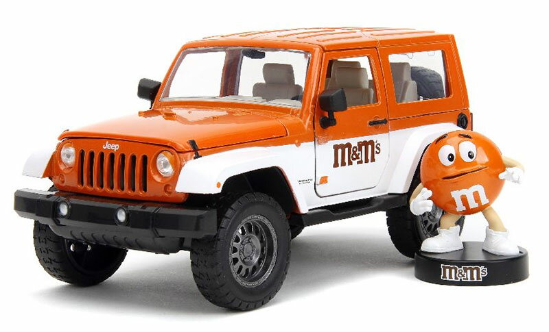 Jeep Wrangler M&M's with Orange M&M's Figur 2007 / JADA 1/24 ミニカー 模型