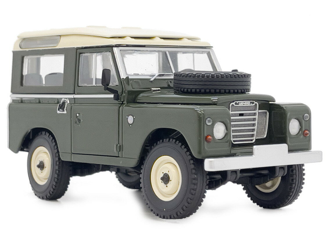 Landrover Series 3 88 safari roof deep bronze green / margemodel 1/32 ミニカー