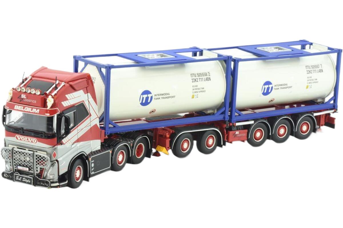 SL Logistics Volvoボルボ FH05 Globetrotter XL 6x2 tankerタンカー semitailer トラック 模型 /Tekno 1/50