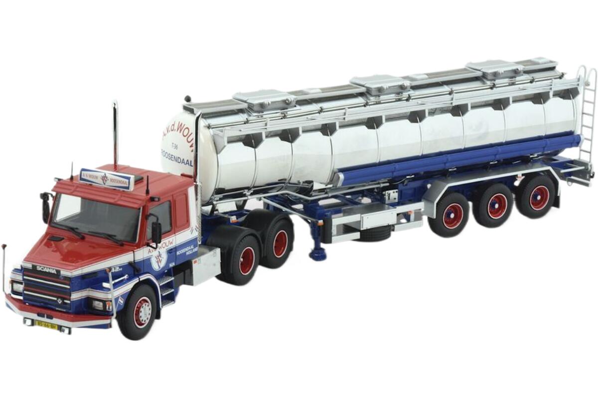 A. v. d. Wouw Scaniaスカニア T42 Torpedo tanker semitrailerタンカーセミトレーラー トラック 模型 /Tekno 1/50
