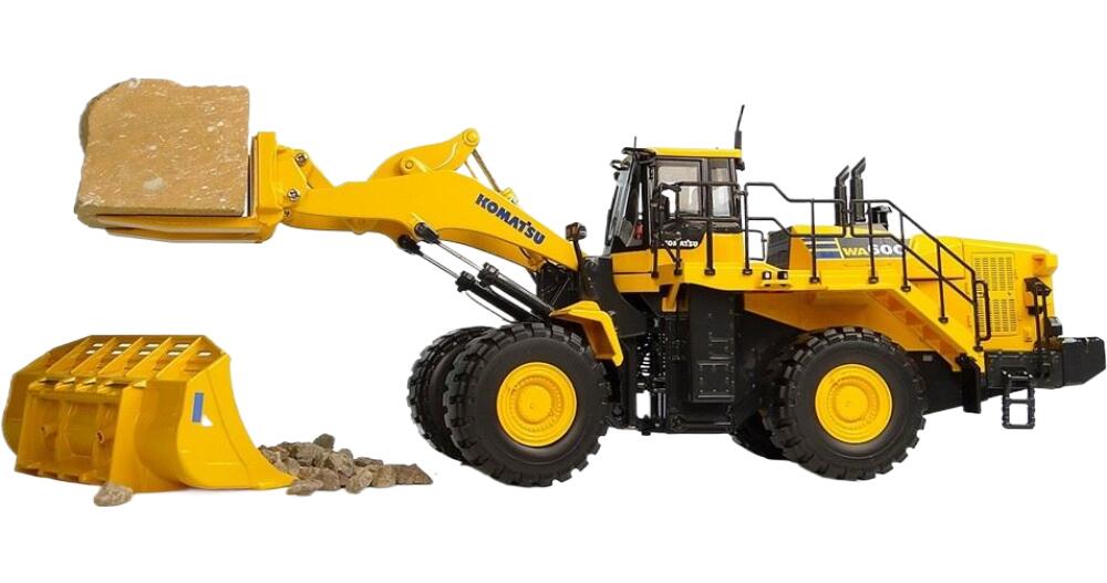 Komatsuコマツ WA600-8 stone handlerストーンハンドラー 建設機械 模型 /Universal Hobbies 1/50