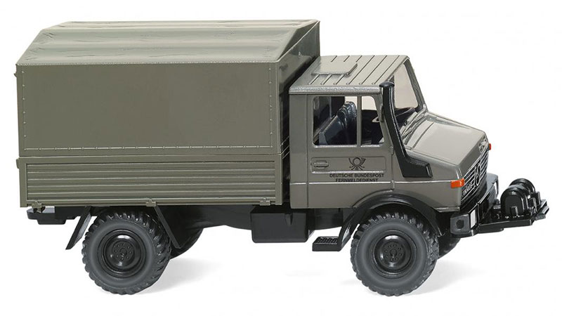 Mercedes-Benzメルセデスベンツ ウニモグ U 1700 ドイツ郵便 働く車 模型 / Wiking 1/87 ミニカー 模型