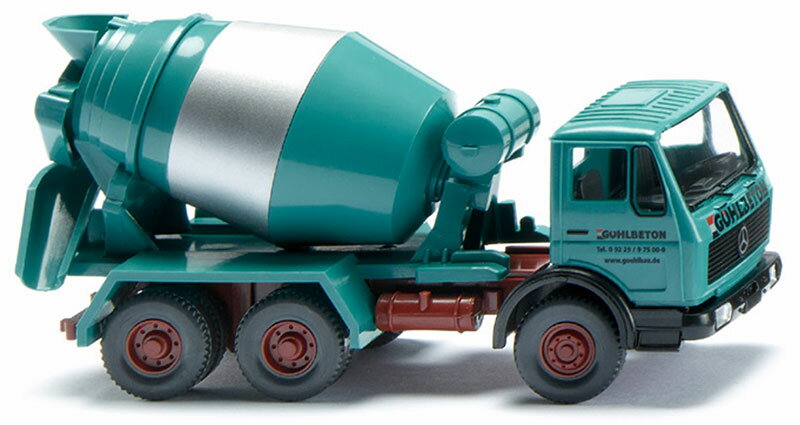 Hot Wheels - Mercedes-Benzメルセデスベンツ NG ミキサー車 働く車 重機 模型 モデル / Wiking 1/87 建設機械模型